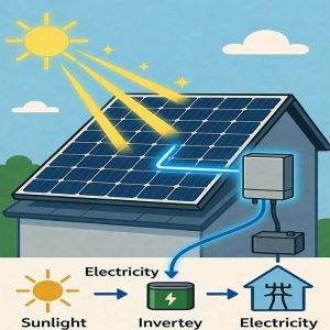 پنل خورشیدی چگونه به برق تبدیل می‌شود؟