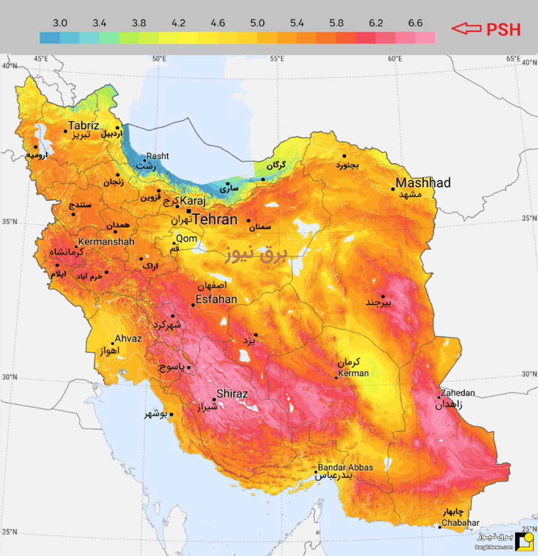 ظرفیت انرژیهای تجدیدپذیر در ایران